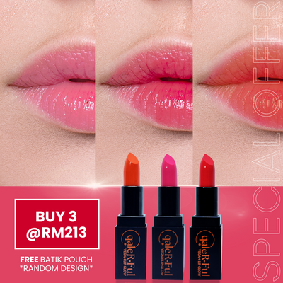 Trio Pack | Vegan Lip Glow - Soft Color Tint, Hydrating, Soothing