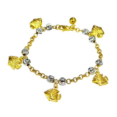 24K GP | Jesy's Joyful White & Yellow Gold Bracelet