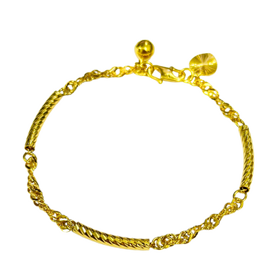 24K GP | Olivia's Timeless Yellow Gold Bracelet