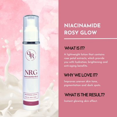 Niacinamide Rosy Glow (1 bottle) - Instant glow, Brightening, Even Skin Tone