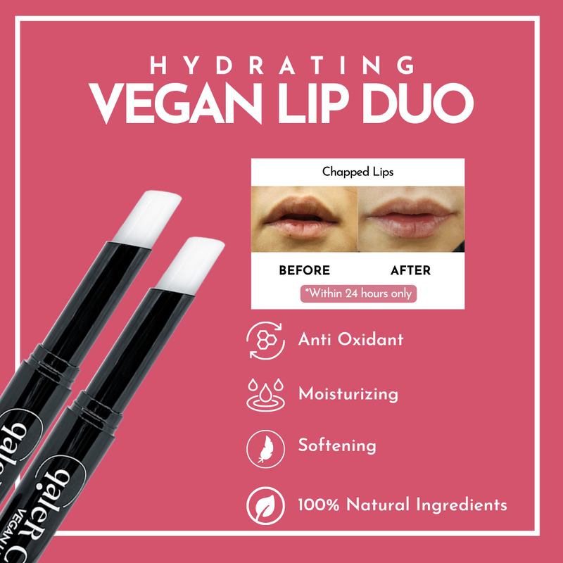 VALUE PACK | Duo Vegan Lip Primer - Instant Moisturizing, Lip Healer, Soothing