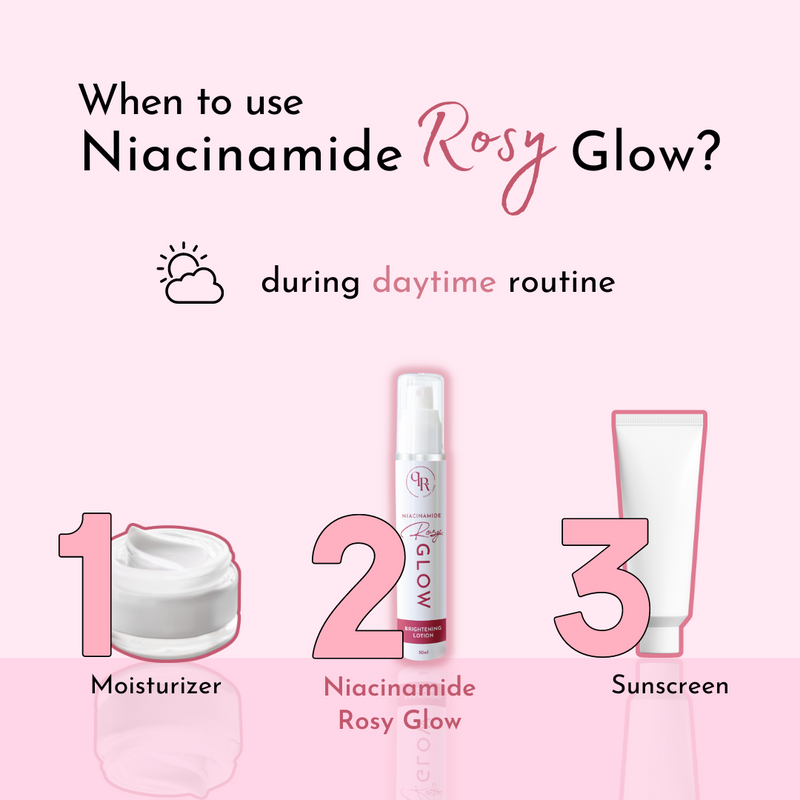 Niacinamide Rosy Glow (1 bottle) - Instant glow, Brightening, Even Skin Tone