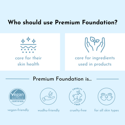Premium Foundation (5g) + FREE Vegan Face Brush