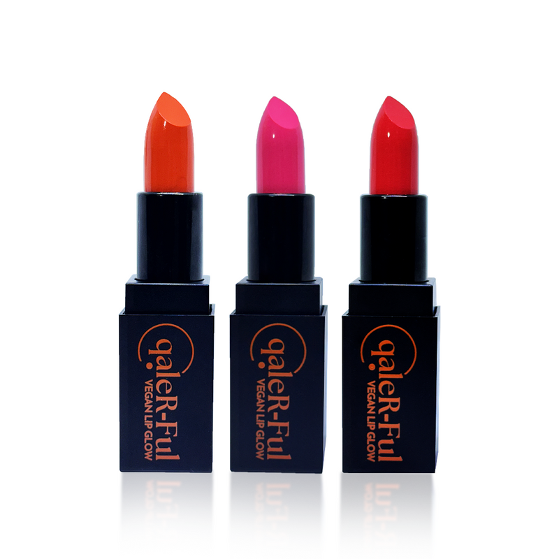 Trio Pack | Vegan Lip Glow - Soft Color Tint, Hydrating, Soothing